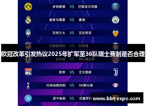 欧冠改革引发热议2025年扩军至36队瑞士赛制是否合理